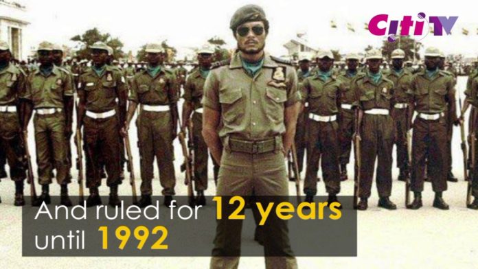 FLT. LT. JERRY JOHN RAWLINGS, FORMER HEAD OF STATE OF GHANA