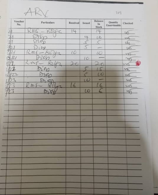 VACCINE DELIVERY RECORDS