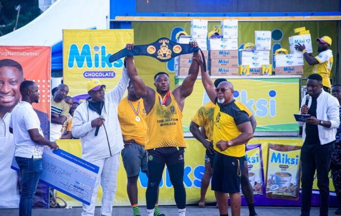 GODFRED AKOLBILA BEING CROWNED WINNER OF THE COMPETITION IN THE FINALE IN AUGUST