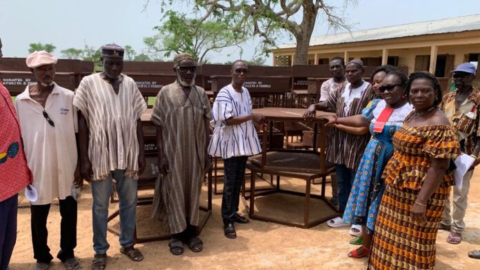David Atugiya donated the furniture in his and his friends' name to the displeasure of the donors
