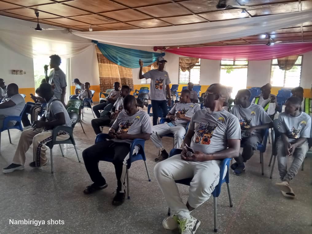 Members of the association at sensitization session as part of the campaign