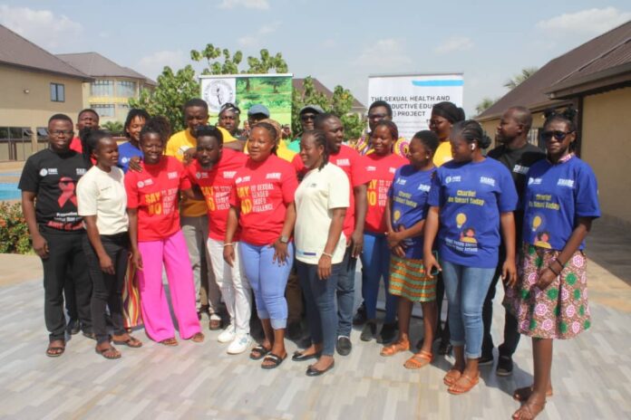 Beneficiaries of FAWE Ghana's ASRHR/GE training in Bolgatanga