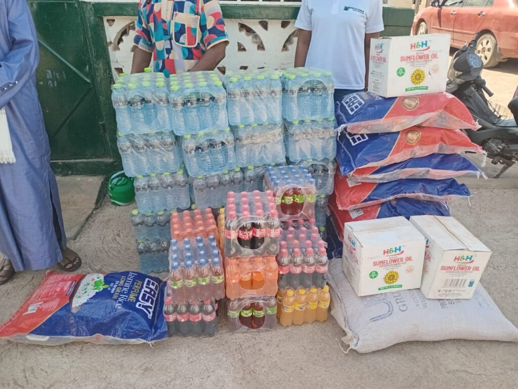 The items donated to the Muslim community