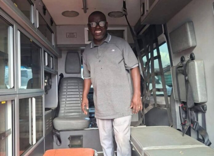ADONGO IN THE AMBULANCE PROCURED FOR THE CONSTITUENCY