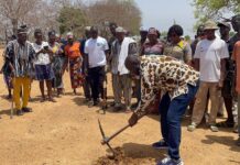 Bongo MP cuts sod for construction of boreholes and CHPS Compound