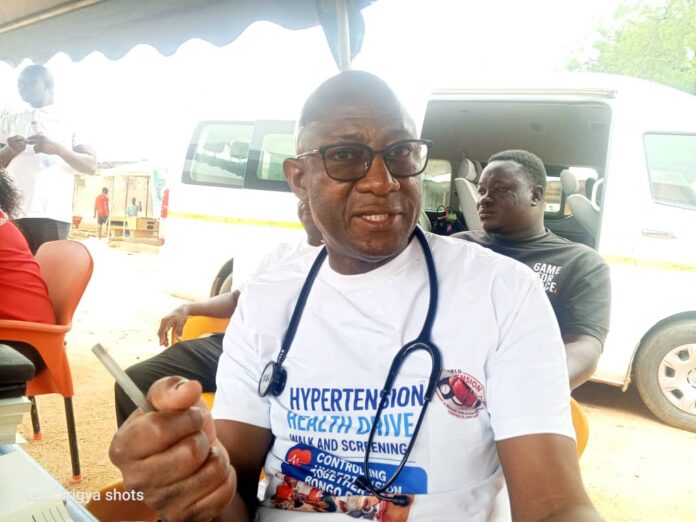 Prof. Joseph Atiah Akamah, Interventional Cardiologist and Cardiovascular Epidemiologist, and leading a Member of Yaaba Medical Services